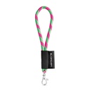SET Lanyard TUBE Short (Ø 7 mm) con moschettone a leva da 9 mm