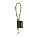 SET Lanyard TUBE Short (Ø 7 mm) con moschettone a leva da 9 mm