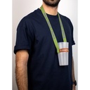 SHEFFIELD. SET Lanyard SUBLIMATION Lungo II (20 mm) Duo con lanyard sublimatico portabicchieri