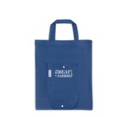 SIENA. Borsa pieghevole in cotone (50%), cotone riciclato (30%) e poliestere (20% rPET) (140 g/m²)
