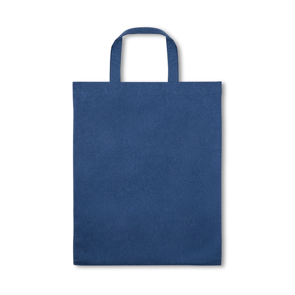 SIENA. Borsa pieghevole in cotone (50%), cotone riciclato (30%) e poliestere (20% rPET) (140 g/m²)