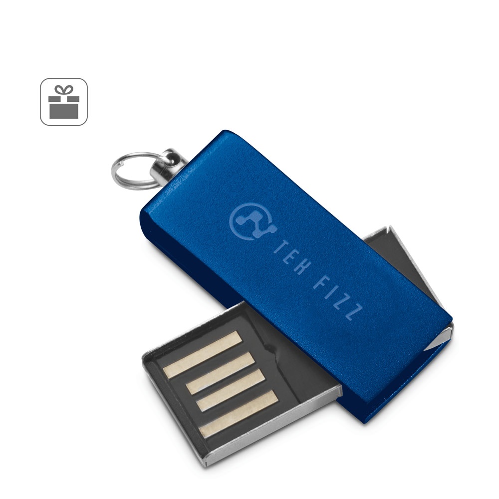 SIMON 8GB. Chiavetta UDP mini da 8 GB in alluminio