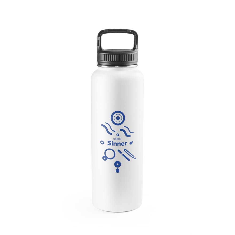 SINNER. Borraccia in acciaio inox riciclato al 90% con grande capacità fino a 1200 mL