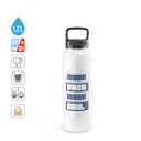 SINNER. Borraccia in acciaio inox riciclato al 90% con grande capacità fino a 1200 mL