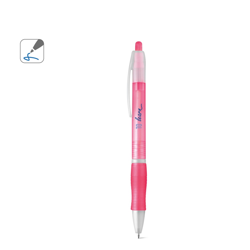 SLIM. Penna a sfera in ABS con finitura antiscivolo e clip