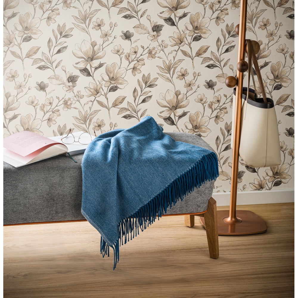 SMOOTH. Coperta 100% acrilico con nastro e cartoncino personalizzabile (270 g/m²)