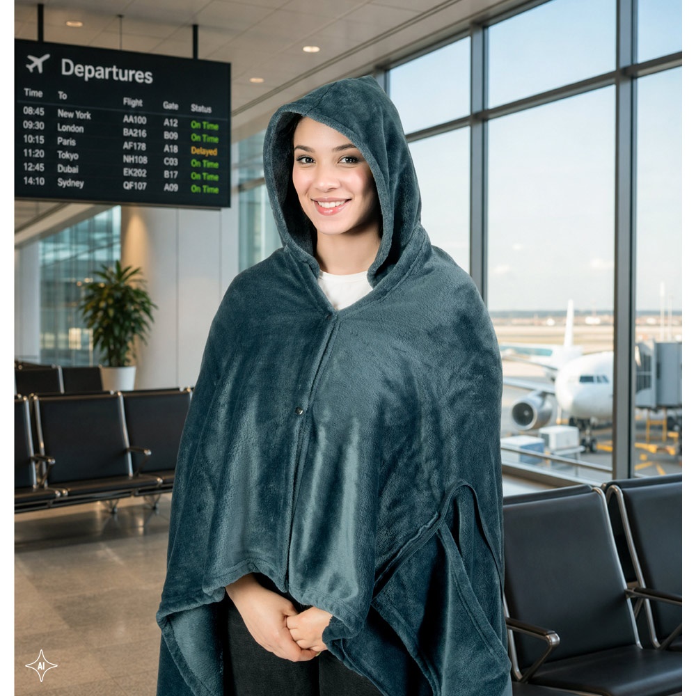 SNUGGY. Set 3 in 1 in tessuto felpato (220 g/m²) ideale per i viaggi