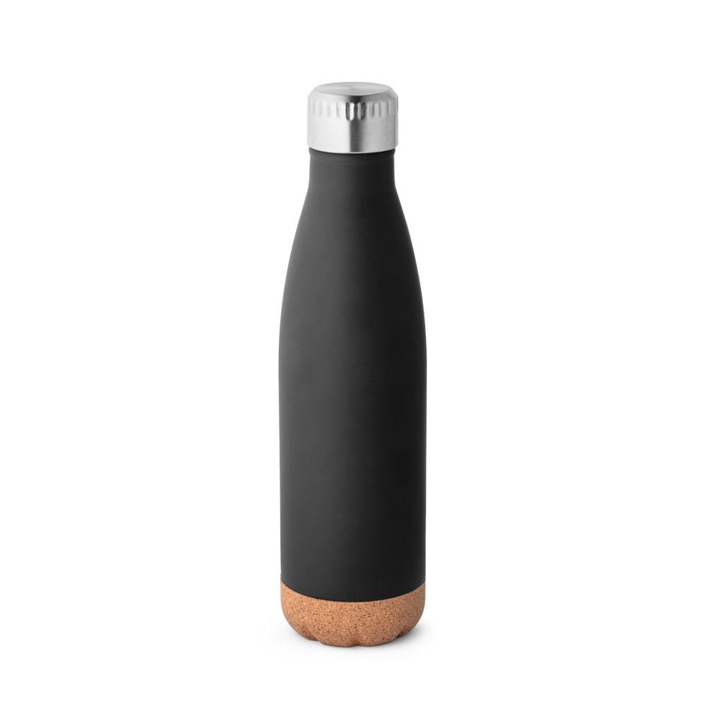 SOLBERG. Borraccia termica in acciaio inox con base in sughero 560 mL