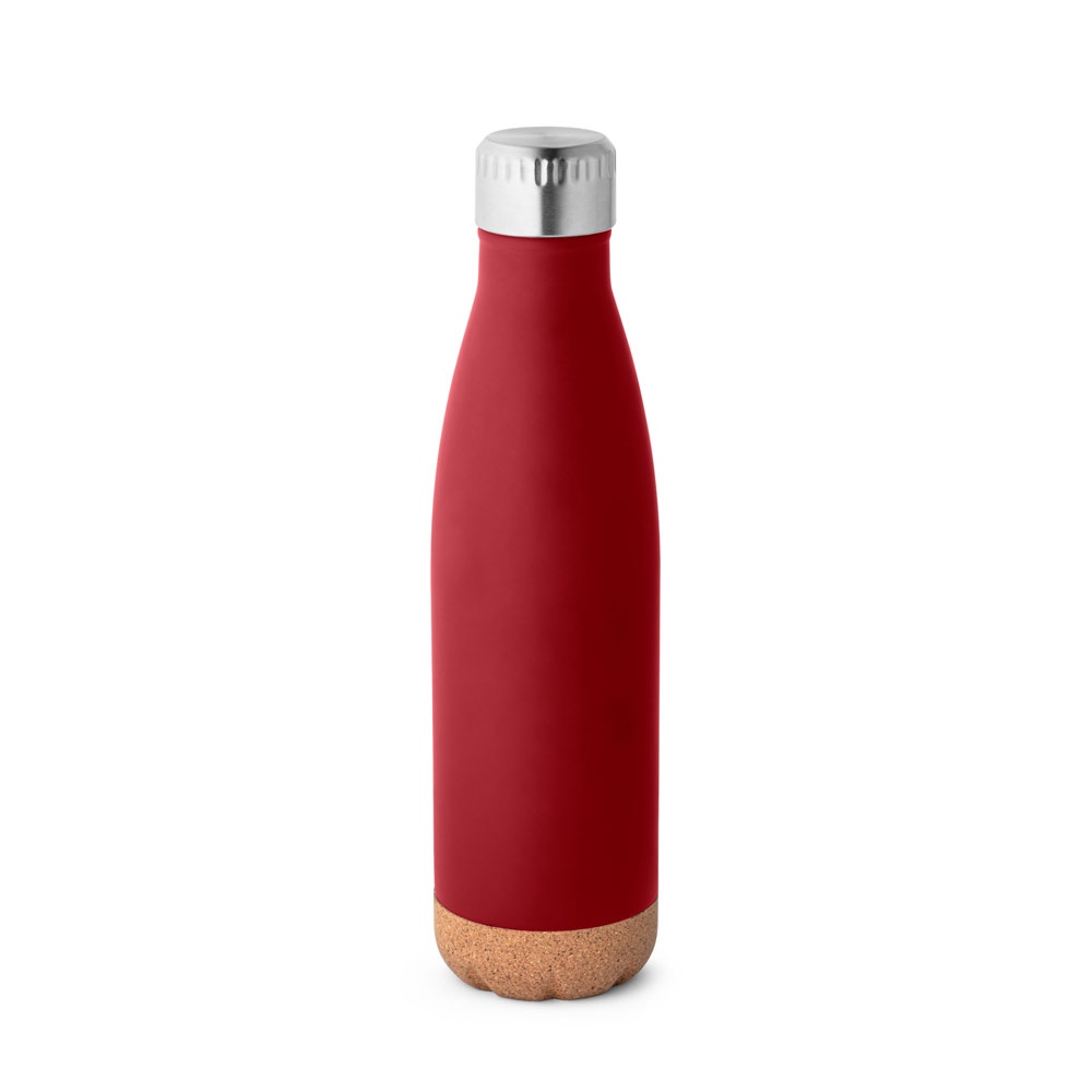 SOLBERG. Borraccia termica in acciaio inox con base in sughero 560 mL
