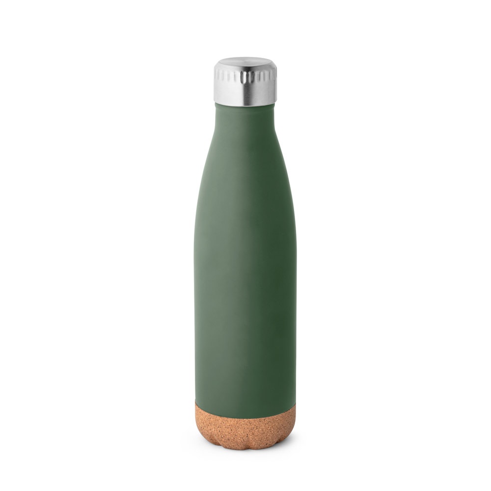 SOLBERG. Borraccia termica in acciaio inox con base in sughero 560 mL