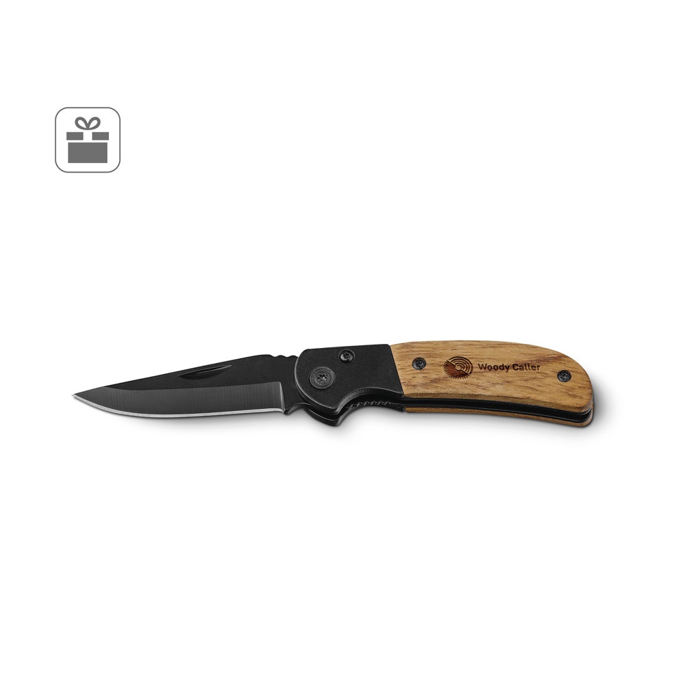 SPLIT. Coltello tascabile in acciaio inox e legno
