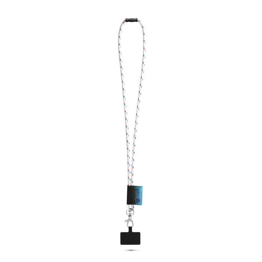 STAFFORD. SET Lanyard NAUTIC Lungo (Ø 7 mm) con moschettone a leva da 9 mm e porta cellulare