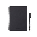 STARTER KIT INFINITEBOOK A5 PLANNER TEXTURE. Set composto da un "Infinitebook" con copertina rigida, 1 kit di pulizia, 1 pennarello e 1 porta pennarello