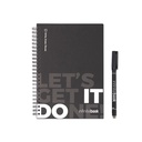 STARTER KIT INFINITEBOOK. Set composto da un "Infinitebook" con copertina rigida, 1 kit di pulizia, 1 pennarello e 1 porta pennarello