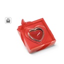 SWEET. Candela a forma di cuore e base in vetro