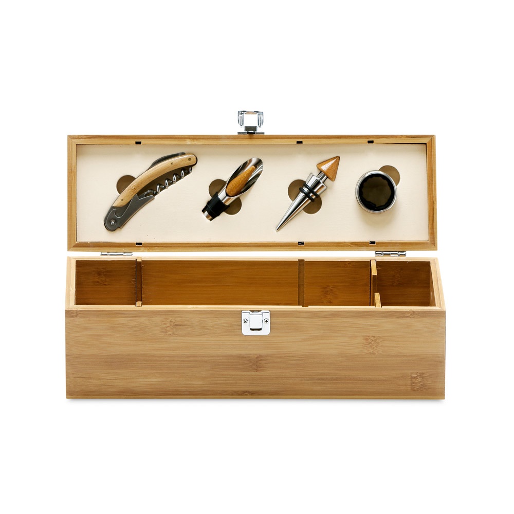 SYRAH. Set da vino in bambù, ABS e acciaio inox