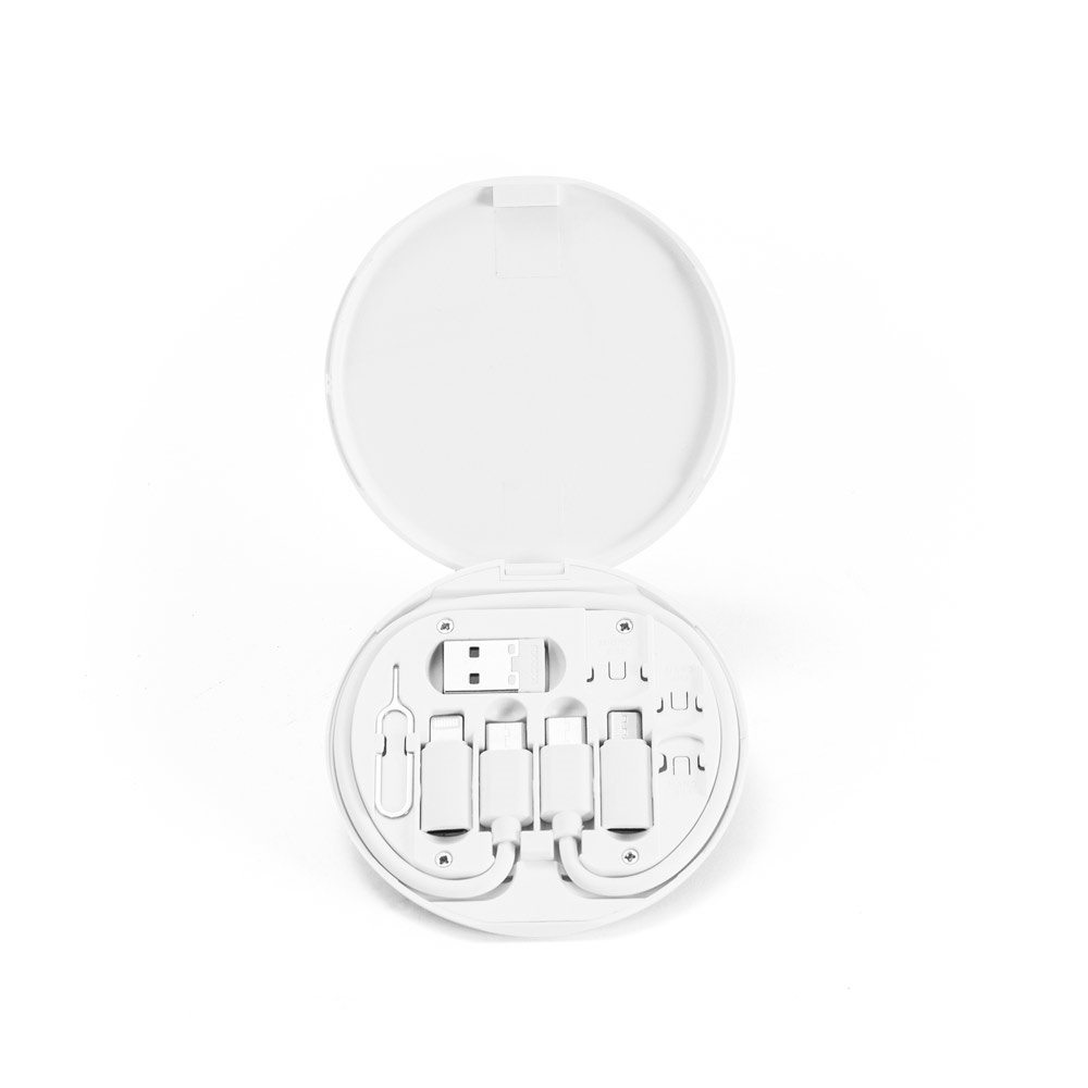 SYSTROM. Set adattatore e cavo di ricarica superveloce in ABS riciclato (100% rABS)