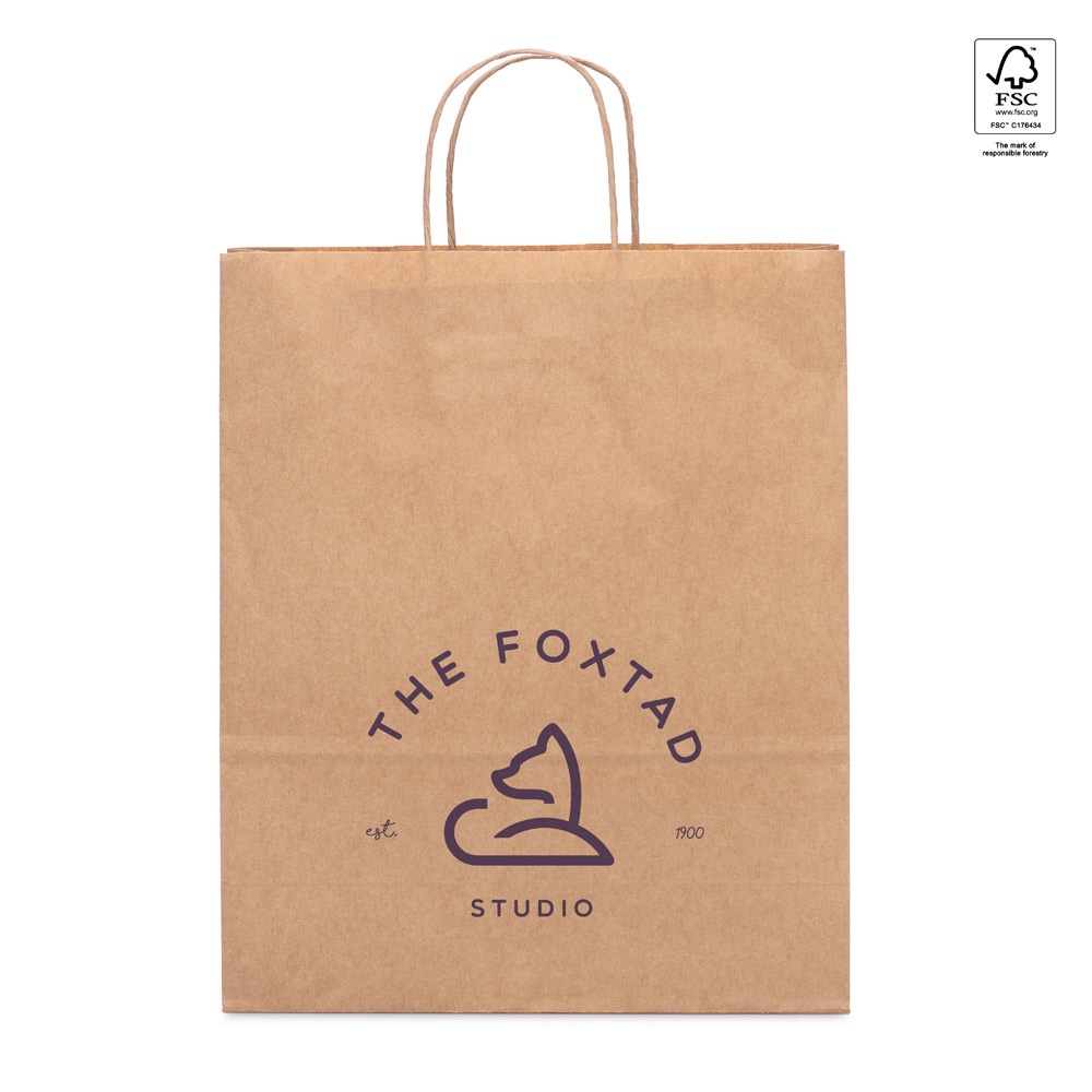 TAYLA. Borsa in carta kraft (115 g/m²)