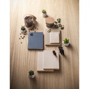 TEAPAD RIGID. Block notes A5 con copertina rigida fabbricata tramite gli scarti delle foglie di tè (65%)