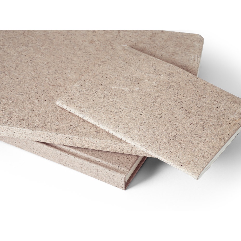 TEAPAD RIGID. Block notes A5 con copertina rigida fabbricata tramite gli scarti delle foglie di tè (65%)