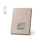 TEAPAD RIGID. Block notes A5 con copertina rigida fabbricata tramite gli scarti delle foglie di tè (65%)