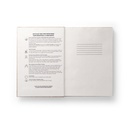 TEAPAD RIGID. Block notes A5 con copertina rigida fabbricata tramite gli scarti delle foglie di tè (65%)