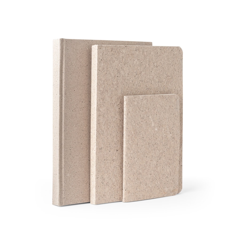 TEAPAD SEMI-RIGID. Block notes A5 con copertina flessibile fabbricata tramite gli scarti della foglie di té (65%)