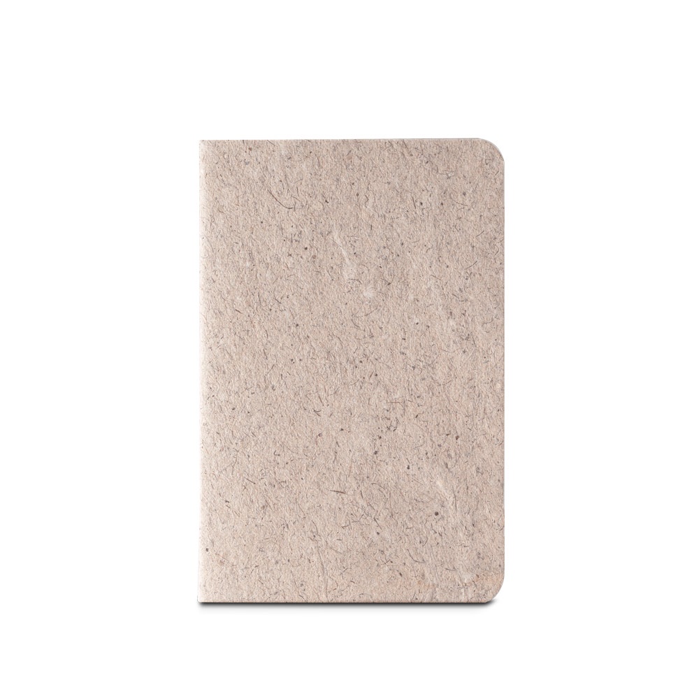 TEAPAD SOFT. Block notes A6 con copertina flessibile fabbricata tramite gli scarti delle foglie di té (65%)