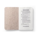 TEAPAD SOFT. Block notes A6 con copertina flessibile fabbricata tramite gli scarti delle foglie di té (65%)