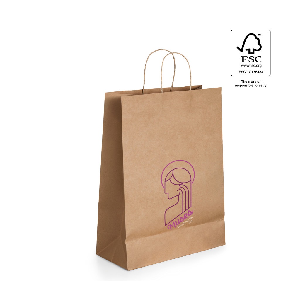 TAYLA. Borsa in carta kraft (115 g/m²)