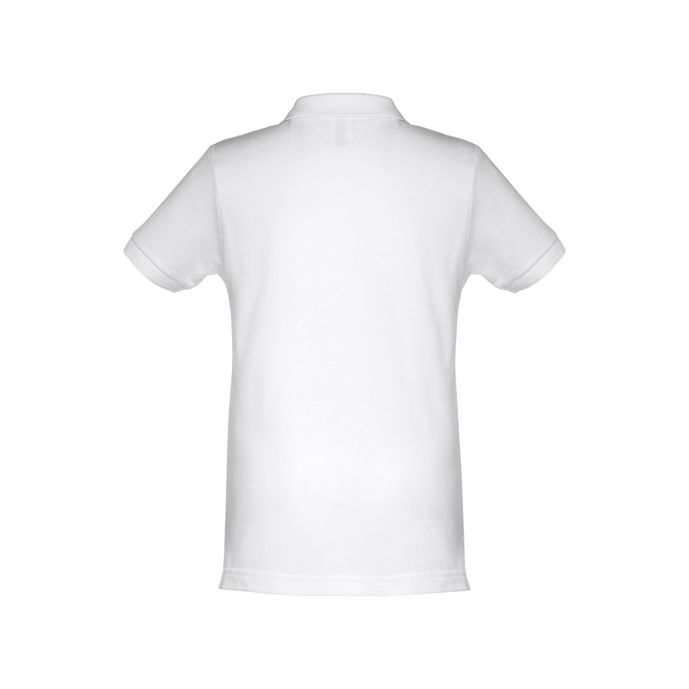 THC ADAM KIDS WH. Polo a maniche corte per bambini (unisex). colore bianco