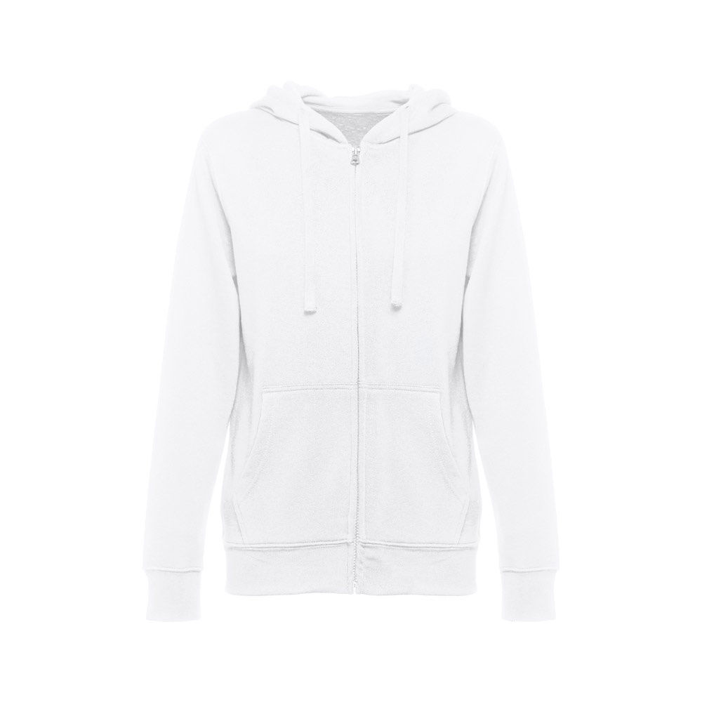 THC AMSTERDAM WOMEN WH. Felpa da donna con cappuccio e zip