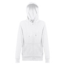 THC AMSTERDAM WOMEN WH. Felpa da donna con cappuccio e zip