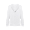 THC AMSTERDAM WOMEN WH. Felpa da donna con cappuccio e zip