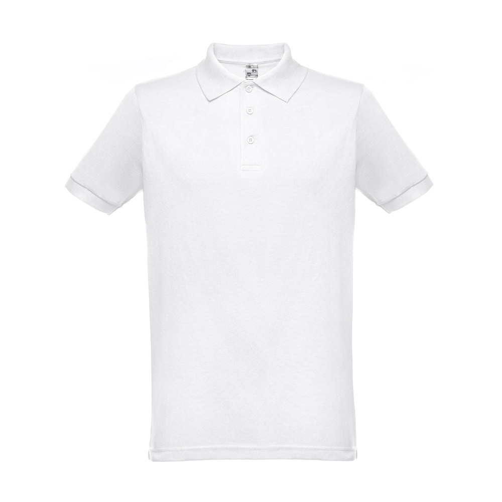 THC BERLIN WH. Polo da uomo a maniche corte. colore bianco