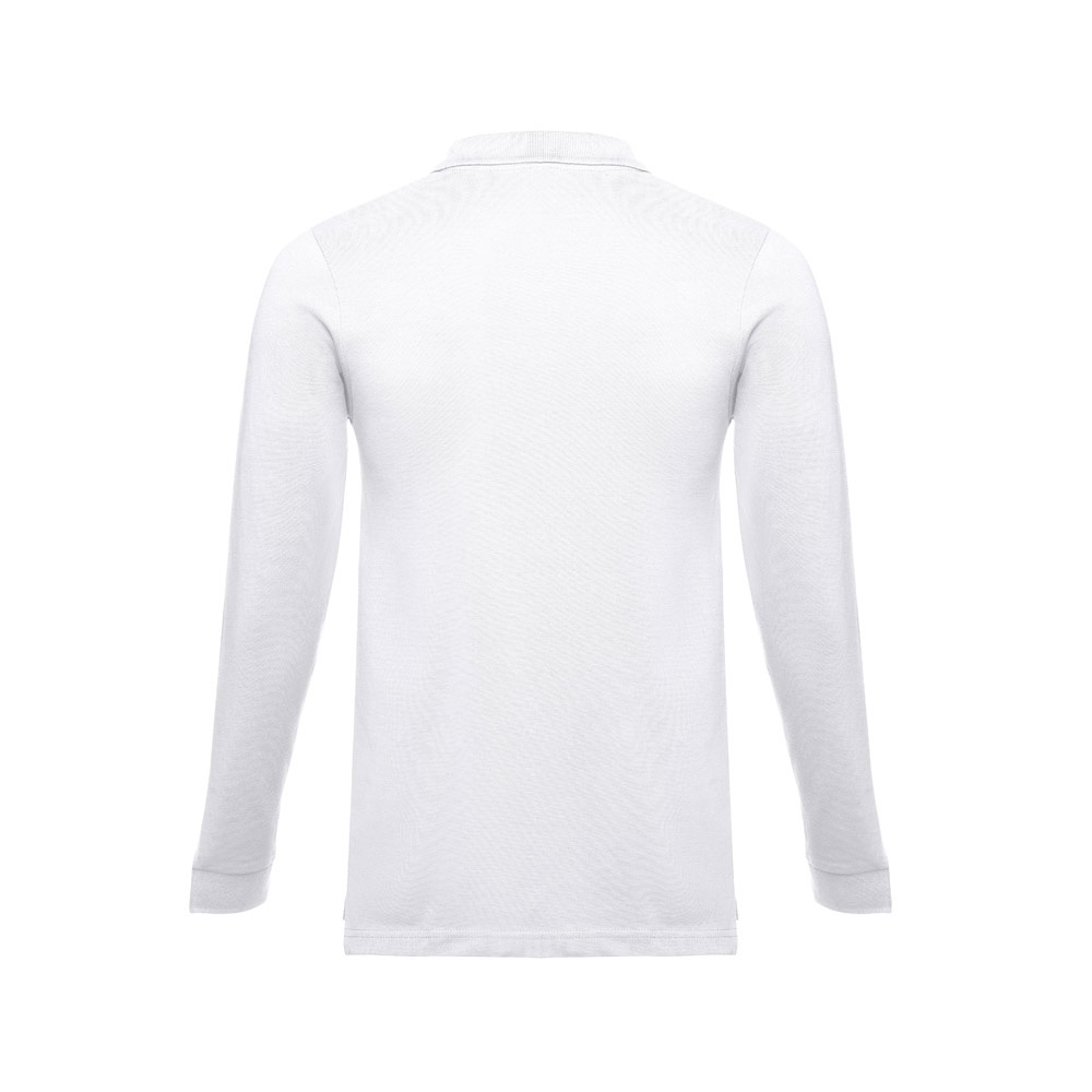 THC BERN WH II. Polo da uomo in cotone a maniche lunghe