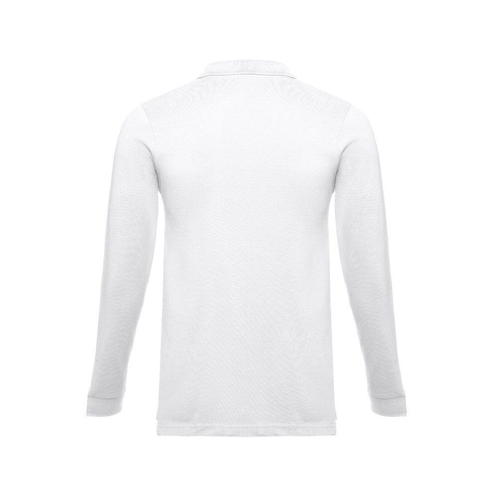 THC BERN WH. Polo da uomo in cotone a maniche lunghe