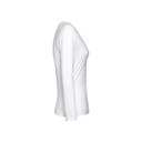 THC BUCHAREST WOMEN WH. T-shirt da donna sfiancata a maniche lunghe