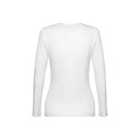 THC BUCHAREST WOMEN WH. T-shirt da donna sfiancata a maniche lunghe
