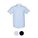 THC LONDON. Camicia oxford da uomo a maniche corte