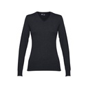 THC MILAN WOMEN. Pullover da donna con scollo a V in cotone e poliammide