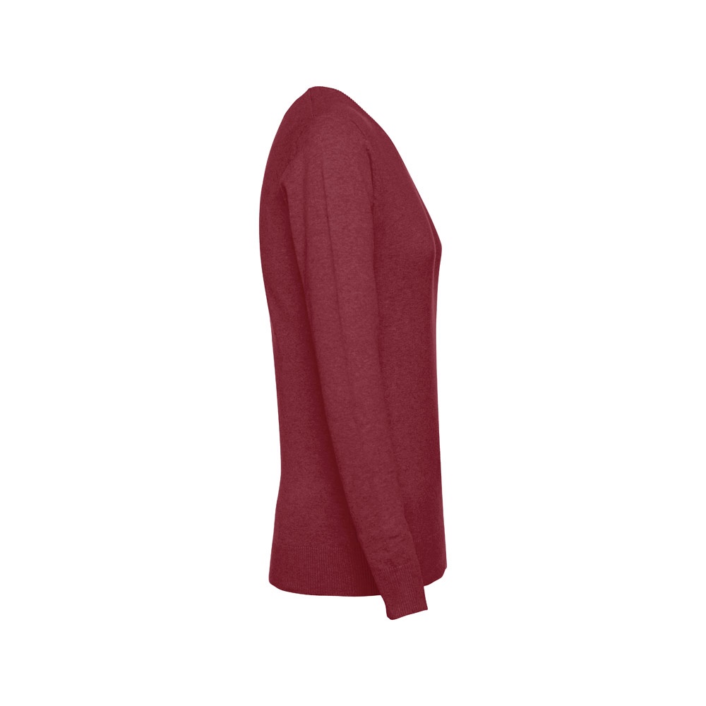 THC MILAN WOMEN. Pullover da donna con scollo a V in cotone e poliammide