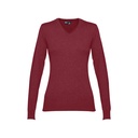 THC MILAN WOMEN. Pullover da donna con scollo a V in cotone e poliammide