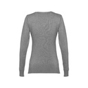 THC MILAN WOMEN. Pullover da donna con scollo a V in cotone e poliammide