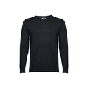 THC MILAN. Pullover da uomo con scollo a V in cotone e poliammide