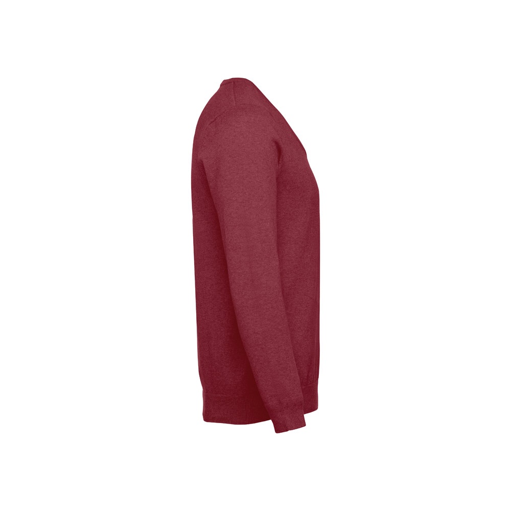 THC MILAN. Pullover da uomo con scollo a V in cotone e poliammide