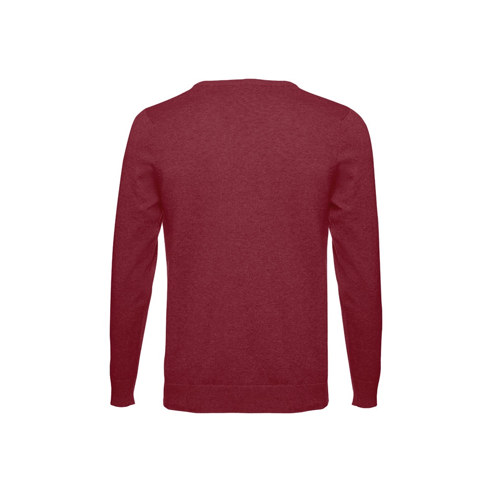 THC MILAN. Pullover da uomo con scollo a V in cotone e poliammide