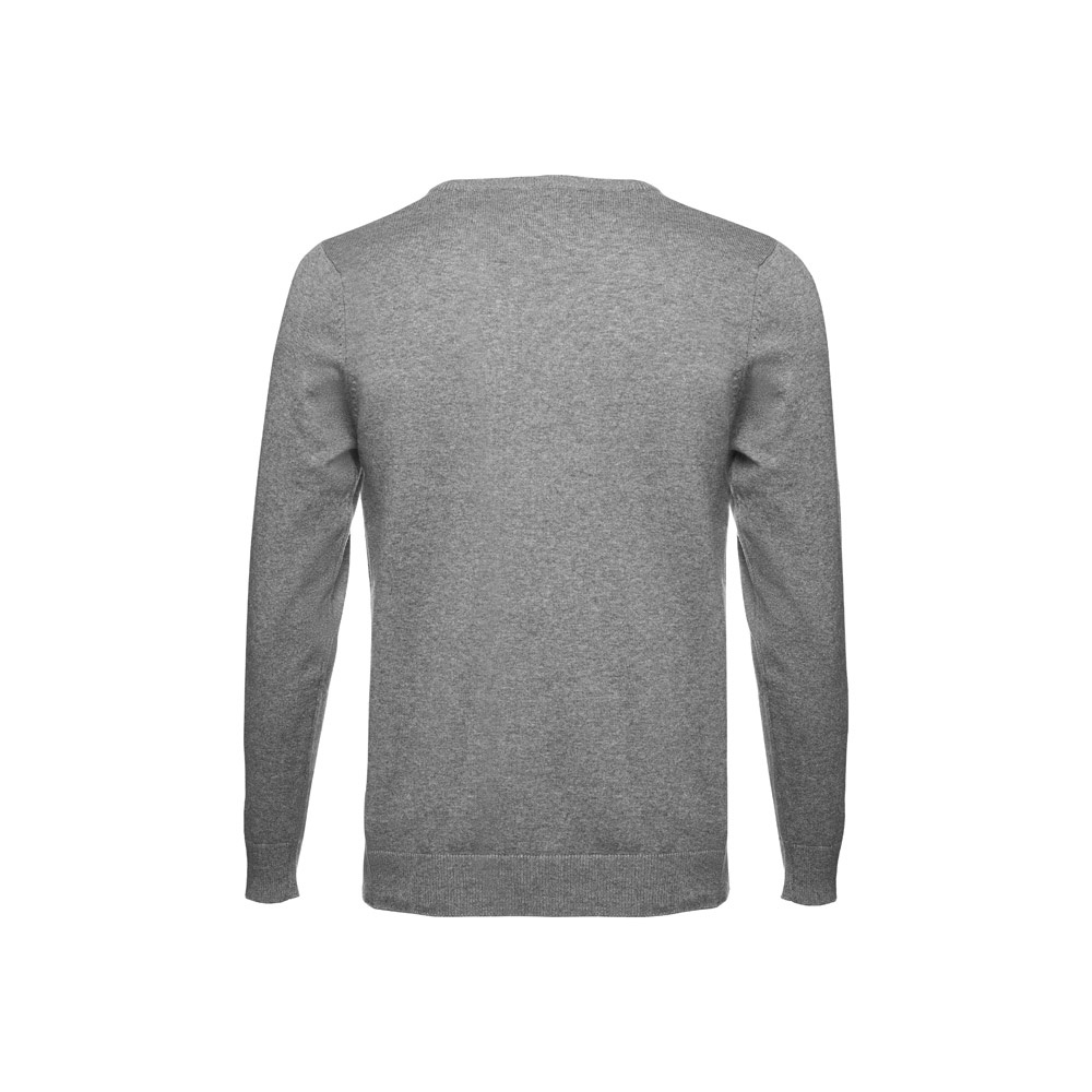 THC MILAN. Pullover da uomo con scollo a V in cotone e poliammide