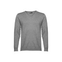 THC MILAN. Pullover da uomo con scollo a V in cotone e poliammide
