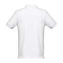 THC MONACO WH. Polo da uomo a maniche corte in cotone cardato